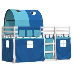 Berkfield Home Bunk Bed without Mattress Blue 80x200 cm Solid Wood Pine - thumbnail 3