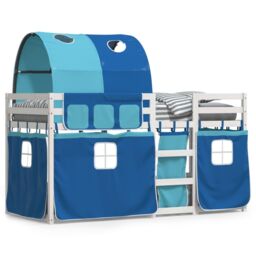 Berkfield Home Bunk Bed without Mattress Blue 80x200 cm Solid Wood Pine - thumbnail 2