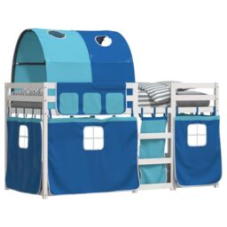 Berkfield Home Bunk Bed without Mattress Blue 80x200 cm Solid Wood Pine - thumbnail 4