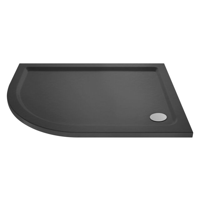 Balterley Premium Shower Tray - Left Hand Offset Quadrant - 900mm x 760mm - Slate Grey - image 1