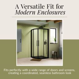 Balterley Premium Shower Tray - Left Hand Offset Quadrant - 900mm x 760mm - Slate Grey - thumbnail 7