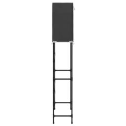 Berkfield Home 2-Tier Storage Rack over Laundry Machine Black 71x29.5x170.5 cm Iron - thumbnail 4