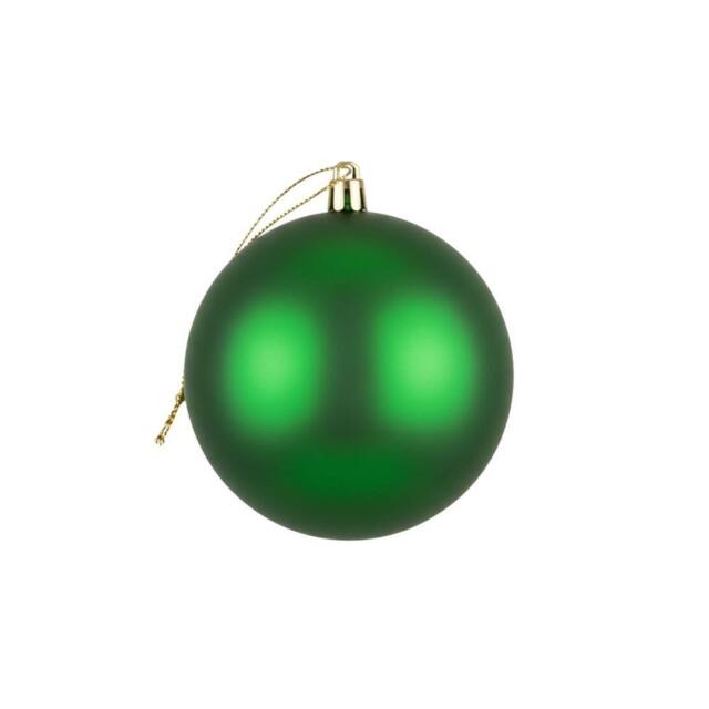 Shatchi 20cm Mat Christmas Bauble - Premium Bauble & Home Décor Ornament in Dark Green - Size: 20 cm - image 1