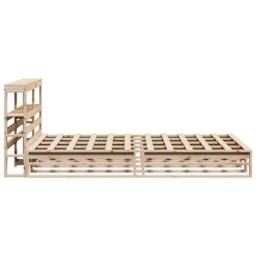 Berkfield Home Bed Frame without Mattress 120x190 cm Small Double Solid Wood Pine in Natural - thumbnail 7