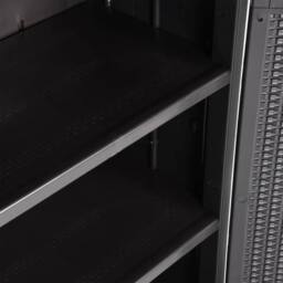 Berkfield Home Garden Storage Cabinet Black 65x45x172 cm PP Rattan - Size: 65 x 45 x 172 cm - thumbnail 6