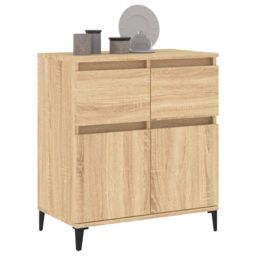 Berkfield Home Sideboard Sonoma Oak 60x35x70 cm Engineered Wood in Brown - Size: 60 x 35 x 70 cm - thumbnail 4