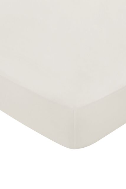 1951 'Luxury 600 Thread Count' Egyptian Cotton Fitted Sheet in Light Beige - Size: Double Fitted - image 1