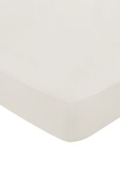 1951 'Luxury 600 Thread Count' Egyptian Cotton Fitted Sheet in Light Beige - Size: Double Fitted - thumbnail 1