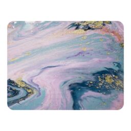 Benjamin Tate Design Blue & Pink Marble Blanket in Natural - Size: 120 cm x 150 cm - thumbnail 1