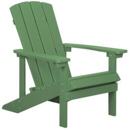 Wyld and Coco Everwood Garden Chair - Green Matt Wood-Look - thumbnail 2