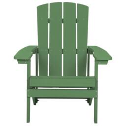 Wyld and Coco Everwood Garden Chair - Green Matt Wood-Look - thumbnail 3