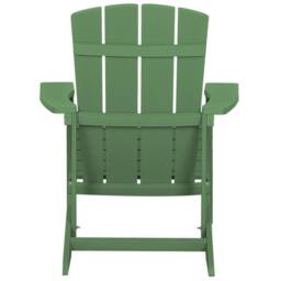 Wyld and Coco Everwood Garden Chair - Green Matt Wood-Look - thumbnail 6