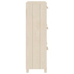 Berkfield Home Shoe Cabinet HAMAR Honey Brown 59.5x35x117 cm Solid Wood Pine - thumbnail 5