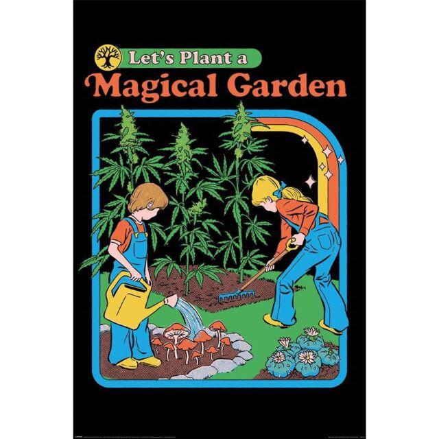 Steven Rhodes Let´s Plant A Magical Garden Poster in Black - image 1