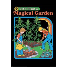 Steven Rhodes Let´s Plant A Magical Garden Poster in Black - thumbnail 1