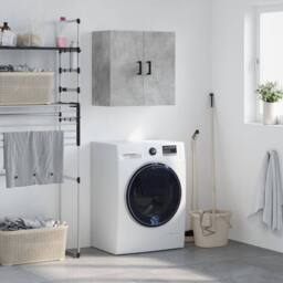 Berkfield Home Wall Cabinet Concrete Grey 60x31x60 cm Engineered Wood - Size: 60 x 31 x 60 cm - thumbnail 2
