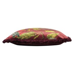 Paoletti Cahala Tropical Cushion in Purple - Size: 50 cm x 50 cm - thumbnail 3