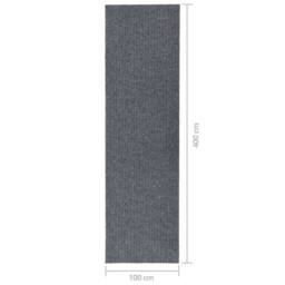 Berkfield Home Modern Dirt Trapper Carpet Runner 100x400 cm Grey - Size: 100 cm diameter - thumbnail 7