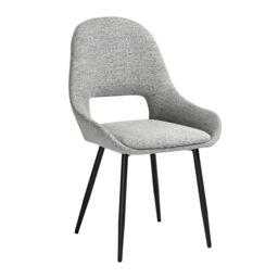 Home Garden Direct Pebble - Set of 2 Boucle Dining Chairs - Light Grey - thumbnail 8
