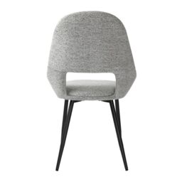 Home Garden Direct Pebble - Set of 2 Boucle Dining Chairs - Light Grey - thumbnail 7