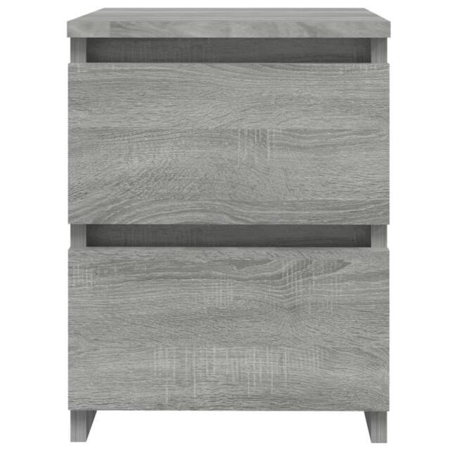 Berkfield Home Elegant Bedside Cabinet Grey Sonoma 30x30x40 cm Engineered Wood - Size: 30 x 30 x 40 cm - image 1