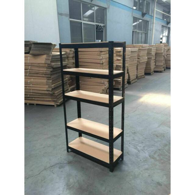 Kelvenix Garage Shed Racking Storage Shelving Units in Black - Size: 0.6m2 - image 1