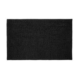 Allure Bath Fashions Chenille Bobble Bath Mat 60 x 90cm - Super Soft Microfibre & Non-Slip in Black - Size: 60 x 90 cm - thumbnail 1