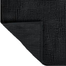 Allure Bath Fashions Chenille Bobble Bath Mat 60 x 90cm - Super Soft Microfibre & Non-Slip in Black - Size: 60 x 90 cm - thumbnail 4