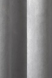 Laurence Llewelyn-Bowen Montrose' Velvet Blackout-Coated Pair of Eyelet Curtains in Silver - Size: 117 cm width x 183 cm drop - thumbnail 3
