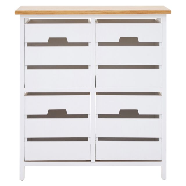 Orsina Stylish 4 Drawer Chest, Modern Chest Of Drawers For Livingroom, Sleek Minimalist Storage Chest For Lounge in White - image 1