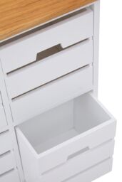 Orsina Stylish 4 Drawer Chest, Modern Chest Of Drawers For Livingroom, Sleek Minimalist Storage Chest For Lounge in White - thumbnail 6