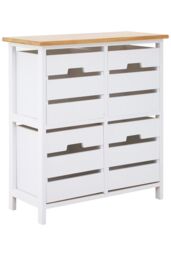 Orsina Stylish 4 Drawer Chest, Modern Chest Of Drawers For Livingroom, Sleek Minimalist Storage Chest For Lounge in White - thumbnail 4