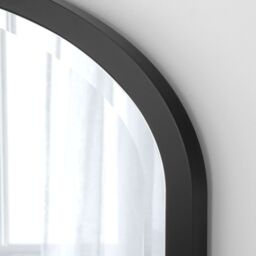 Yearn Mirrors Eternity Curved Arch Mantle Mirror Black Bevelled - thumbnail 3