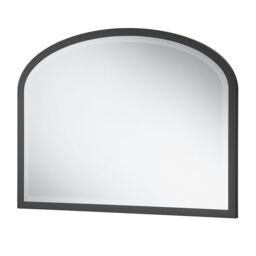 Yearn Mirrors Eternity Curved Arch Mantle Mirror Black Bevelled - thumbnail 2