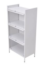 H&O Direct Vertical File Cabinet For Home Office Storage Cabinet with 3 Shelves in White - thumbnail 4