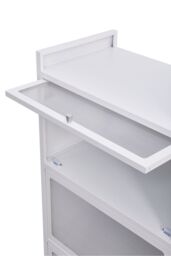 H&O Direct Vertical File Cabinet For Home Office Storage Cabinet with 3 Shelves in White - thumbnail 5