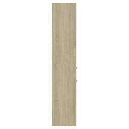 Berkfield Home Modern Book Cabinet Sonoma Oak 40x35x180 cm Engineered Wood in Light Tan - Size: 40 x 35 x 180 cm - thumbnail 5