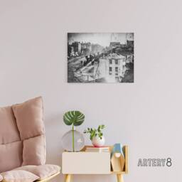 "Artery8 Daguerre Boulevard Du Temple Paris Canvas Wall Art Print in Grey - Size: W18"" x H24""" - thumbnail 3