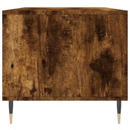 Berkfield Home Coffee Table Smoked Oak 90x49x45 cm Engineered Wood in Brown - Size: 90 x 49 x 45 cm - thumbnail 7