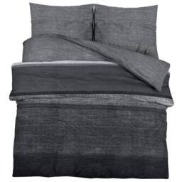 Berkfield Home Duvet Cover Set Dark Grey 200x200 cm Cotton - thumbnail 1