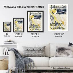"Artery8 Salon des Cent Exhibition Advert Wall Art Print Toulouse Lautrec - Size: W12"" x H16""" - thumbnail 3