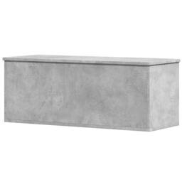Berkfield Home Storage Box Concrete Grey 90x35x35 cm Engineered Wood - Size: 90 x 35 x 35 cm - thumbnail 6