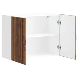 Berkfield Home Kitchen Wall Cabinet Lucca Old Wood Engineered Wood in Brown - thumbnail 5