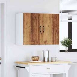 Berkfield Home Kitchen Wall Cabinet Lucca Old Wood Engineered Wood in Brown - thumbnail 3