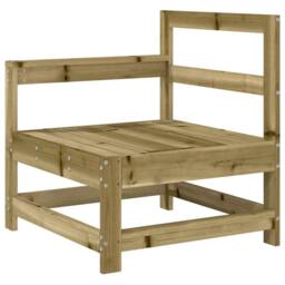 Berkfield Home Beautiful 4 Piece Garden Lounge Set Impregnated Wood Pine in Brown - thumbnail 5