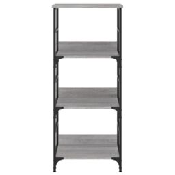 Berkfield Home Bookshelf Grey Sonoma 50x33x117.5 cm Engineered Wood - thumbnail 4