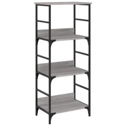 Berkfield Home Bookshelf Grey Sonoma 50x33x117.5 cm Engineered Wood - thumbnail 2