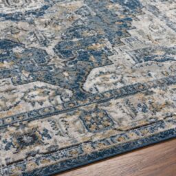 Livabliss Jolie-Vintage Grey Blue Black Burgundy Traditional Boho Living Dining Bedroom Rug in Charcoal - Size: 200 cm x 275 cm - thumbnail 7