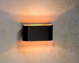 Lucide 'XERA' Dimmable Stylish Indoor Modern LED Up Down Wall Light 1xG9 in Black - thumbnail 4