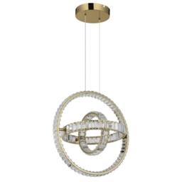 Netlighting Neil Pendant Gold Colors K5 Crystals 3x LED Dimmable 2700 6000K - thumbnail 2